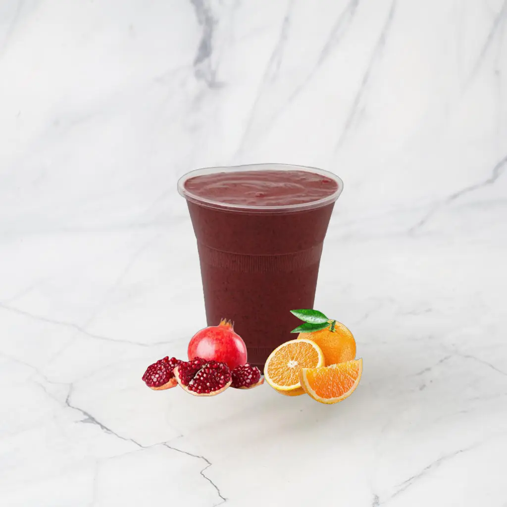 Orange and Pomegranate with Beetroot Juice