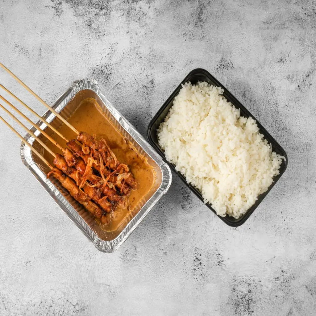Satay with Rice