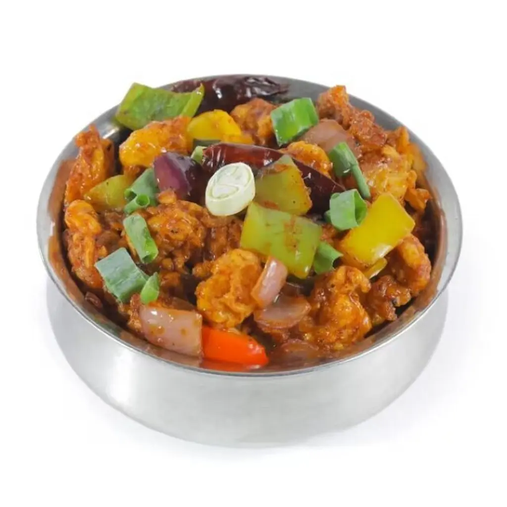 Chicken with pepper broth dry boneless