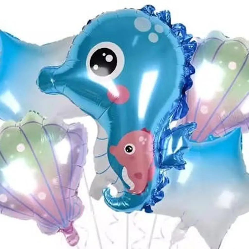 بالون حصان البحر والأخطبوط مع الهيليوم