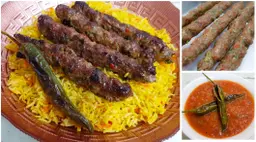 Meat Kebab Meal with Rice