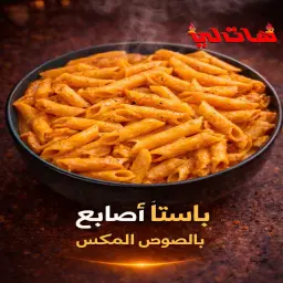 باستا أصابع مع الصوص المكس