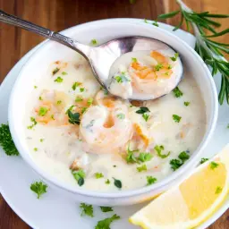 Fish And More Shrimp Soup With Cream