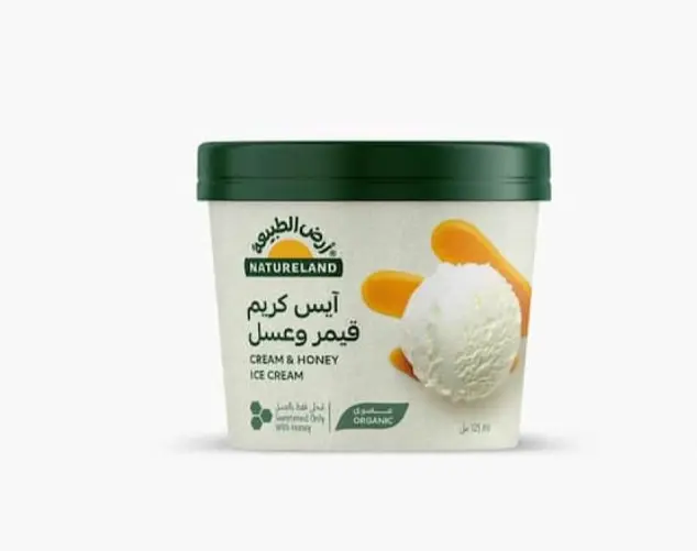 آيس كريم قيمر وعسل ١٢٥مل عضوي