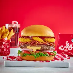BBQ & Onion Rings Burger