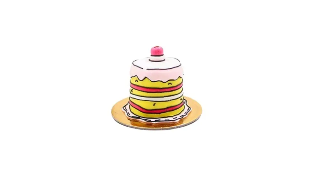 Comic Cake Round Red Velvet