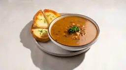 شوربة العدس البني