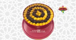 علبة كف الدب معدن دائري صغير