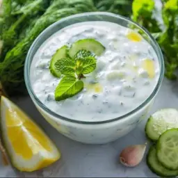 سلطة خيار باللبن
