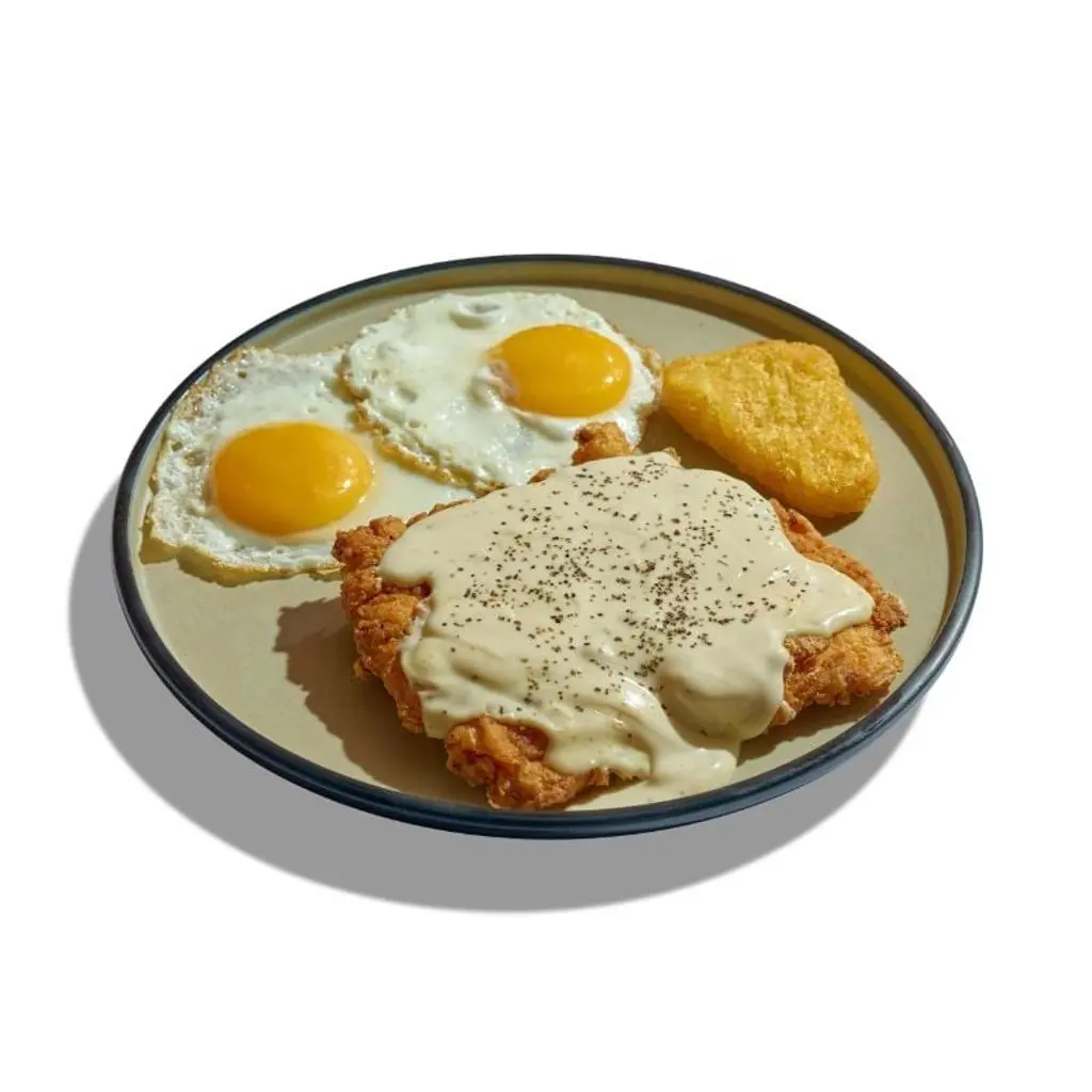 COUNTRY FRIED CHICKEN & EGGS