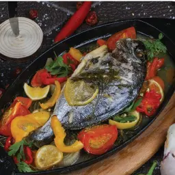 سمك بالفرن مع الخضار
