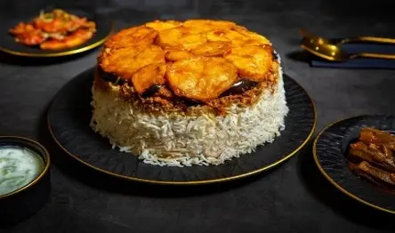 Lamb Maqlooba White Rice