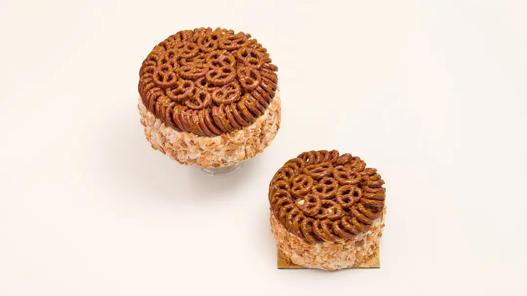 Pretzel Caramel Ice Cream Cake