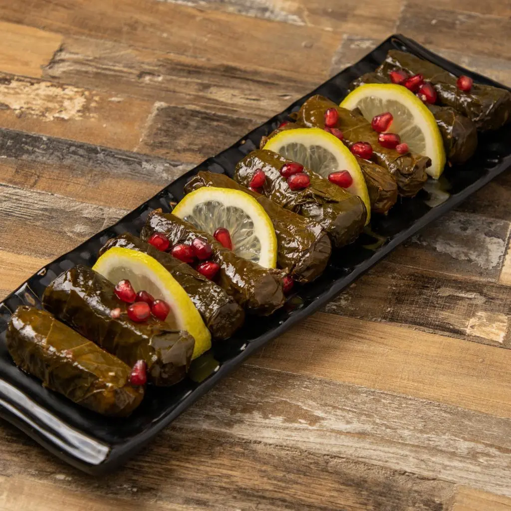 Grape Leaves Plate