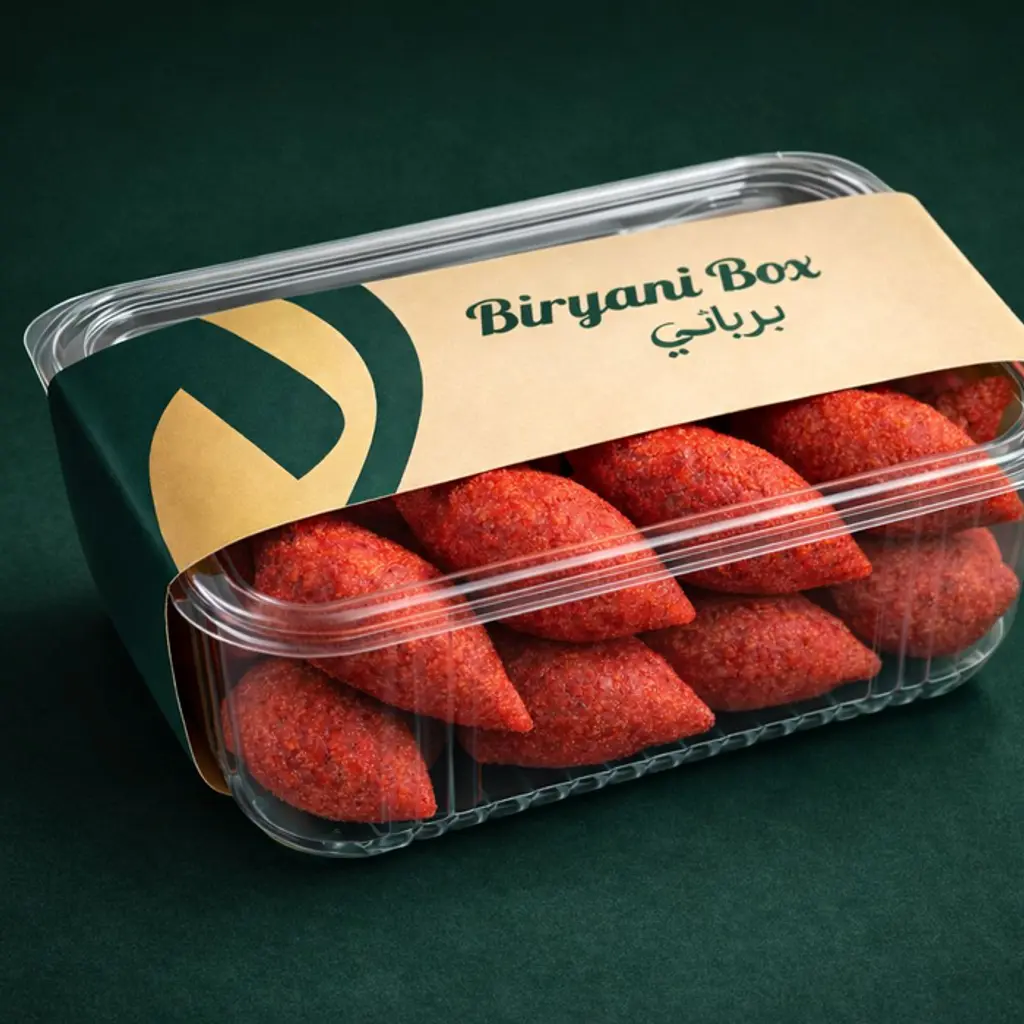Beetroot kibbeh with minced meat filling and pomegranate molasses