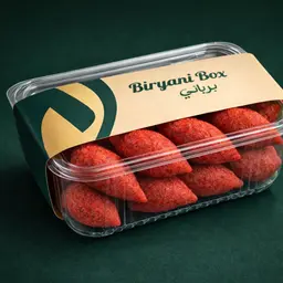 Beetroot kibbeh with minced meat filling and pomegranate molasses
