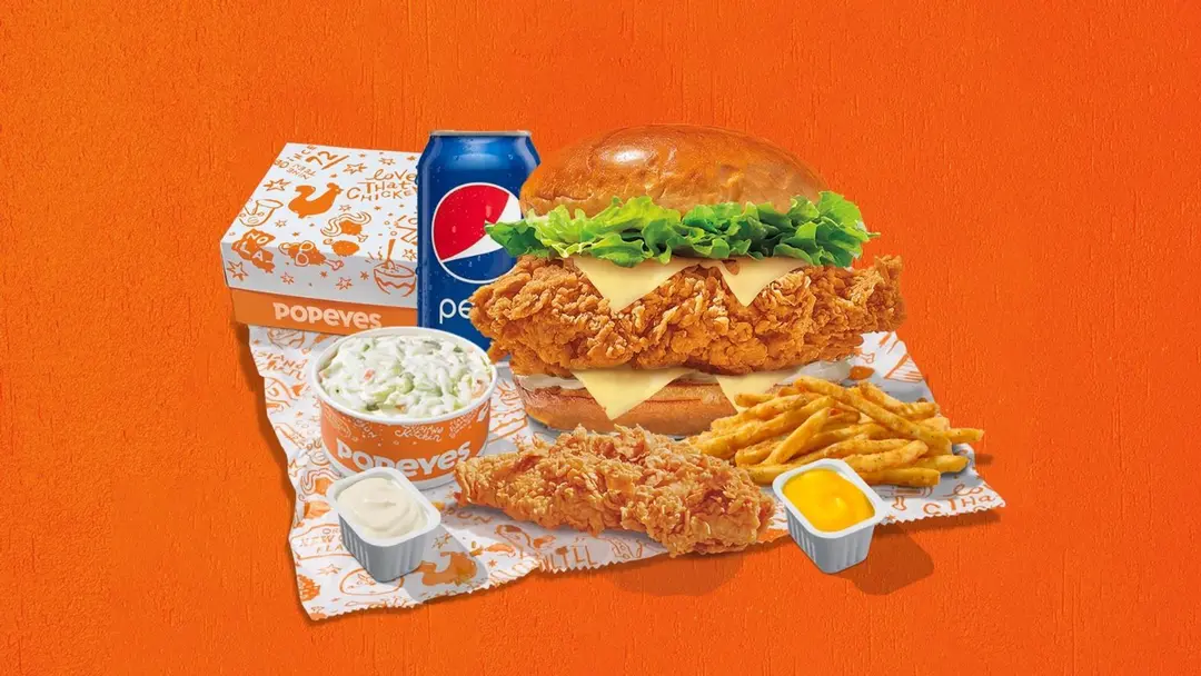 Popeyes Cheesy Deluxe Box