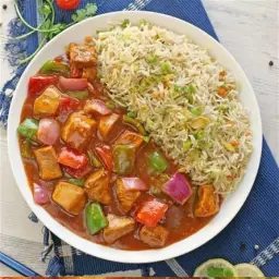 Chicken Shashlik with Fried Rice