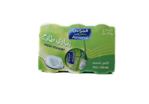 المراعي زبادي كامل الدسم 6 حبة * 170 جرام