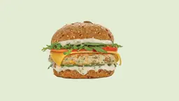 Seafood Burger with Cheese