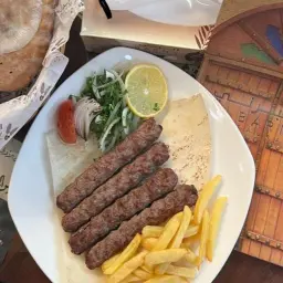 طبق كباب لحم