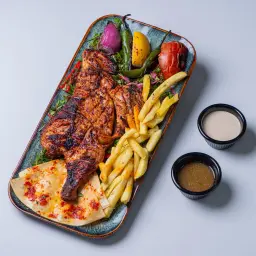 Charcoal Grilled Chicken with Potatoes
