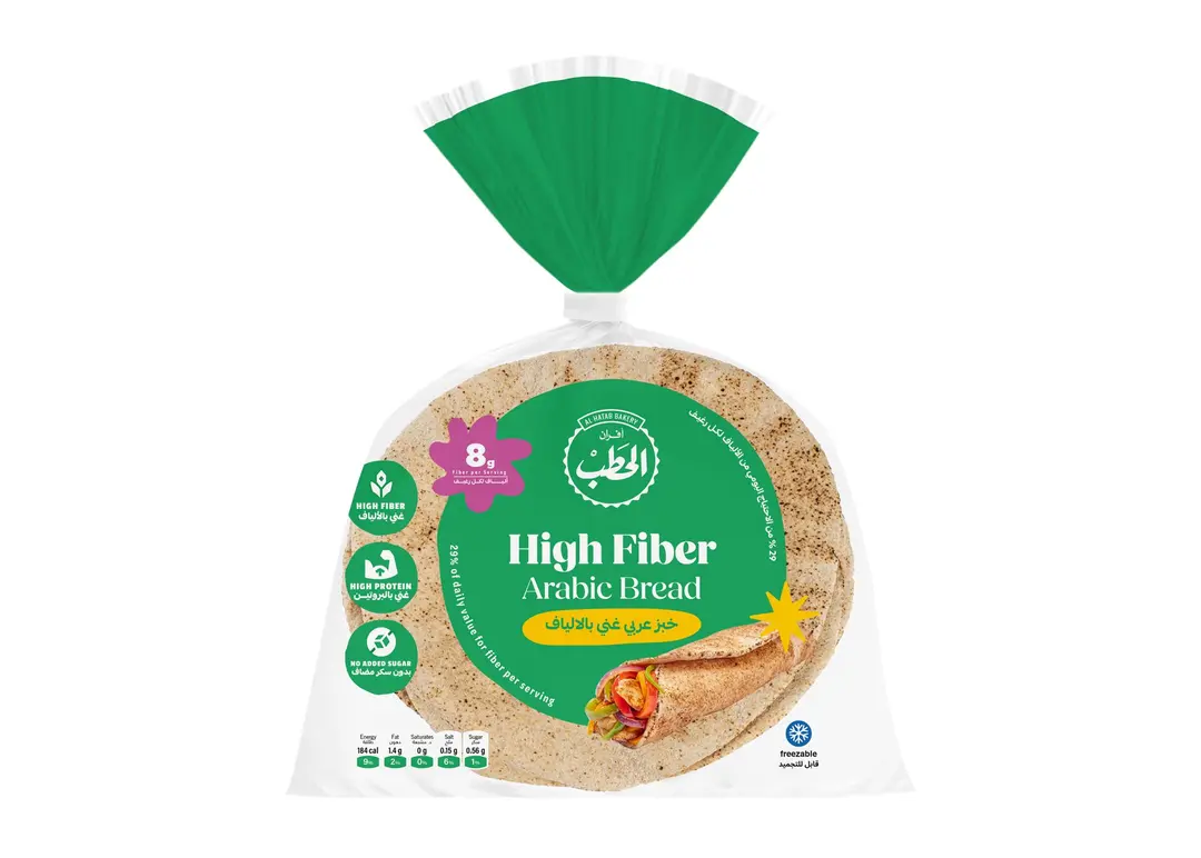 الحطب خبز عربي غني بالألياف 220جم