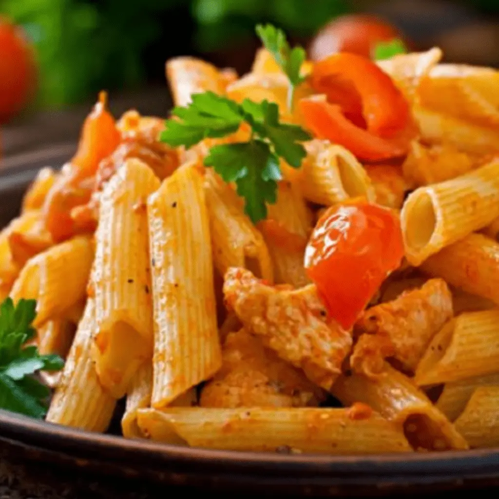 Red Pasta With Chicken