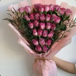 بوكية وردة مدرج موف