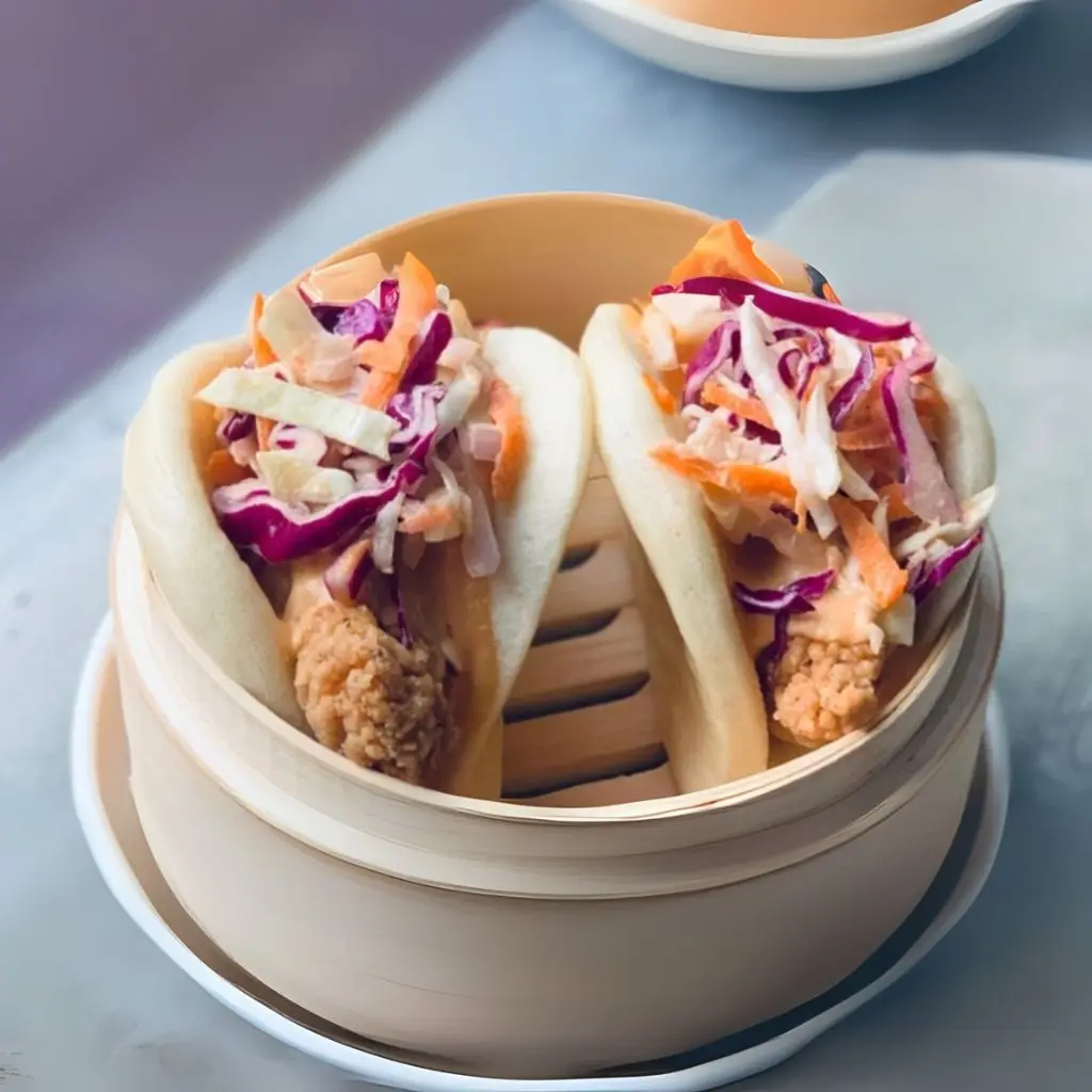 Coleslaw Chicken Bao