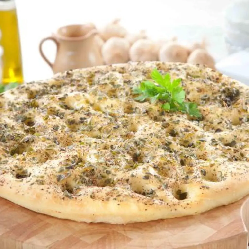 Zaatar with Labneh Mankoushe