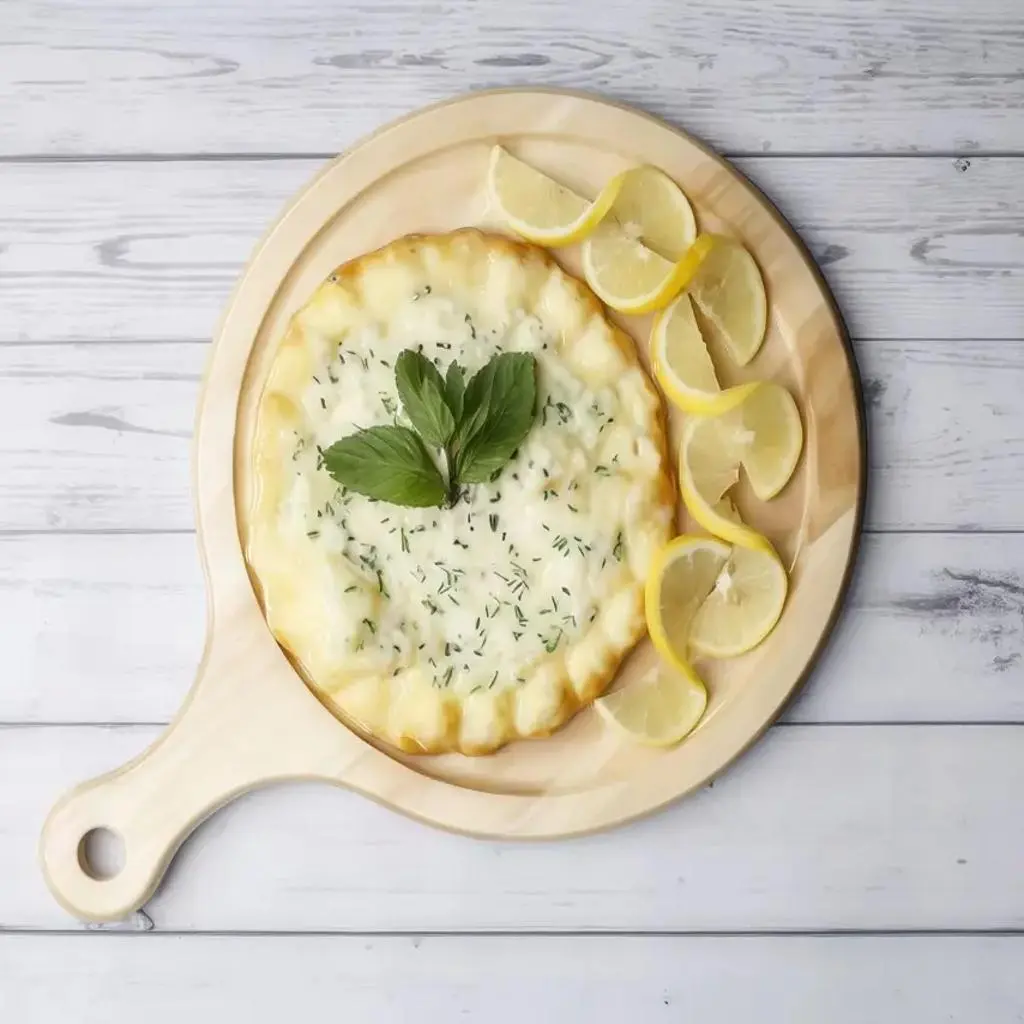 Labneh with Mint Pie