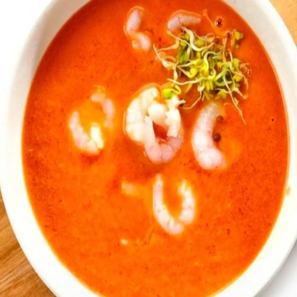 Shrimp Soup with Red Sauce