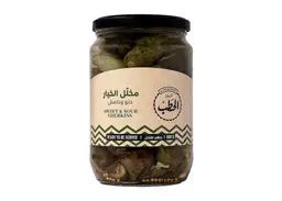 ALHATAB PICKLED SWT & SOUR CUCUMBRS 680G