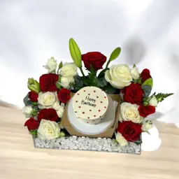 Acrylic with cake