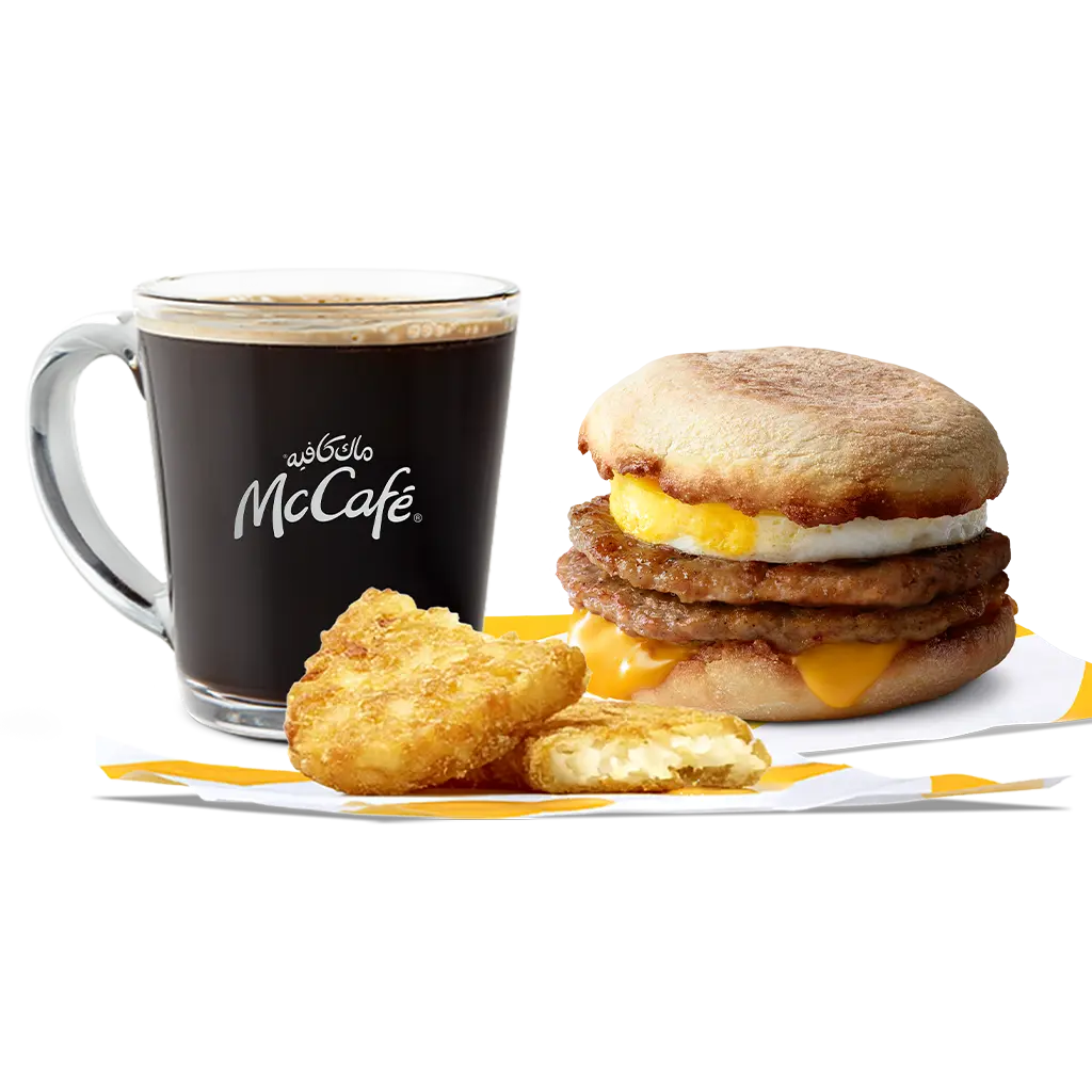 Double - Up Sausage with Egg McMuffin Meal