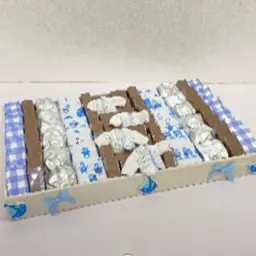 صينية شوكولا مواليد سماوي مستطيل