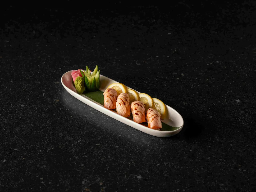 Salmon Teriyaki Nigiri grill