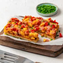 Eggs & Bacon Pizza Slice