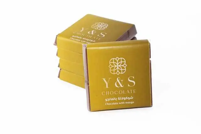 Four Chocolate Bars dubai With Mango Filling