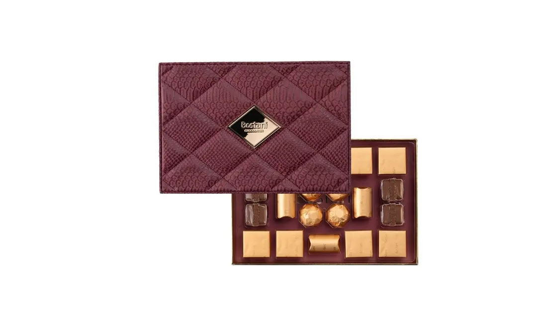 Maroon Rectangular Leather Box – 20 PCS