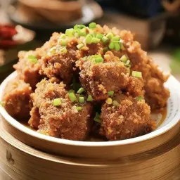 لحم بقري مطهو على البخار مع بودرة الأرز