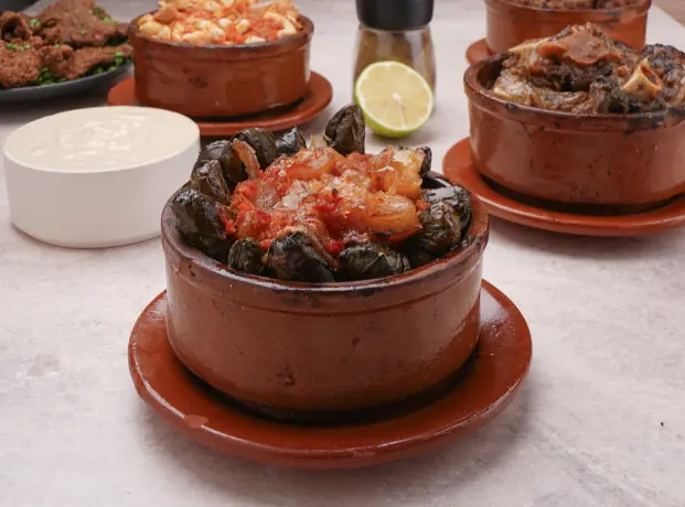 Quarter grape leaves (15 pieces)