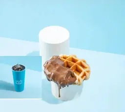 1 وافل بلجيكى +1 قهوة اليوم بارد