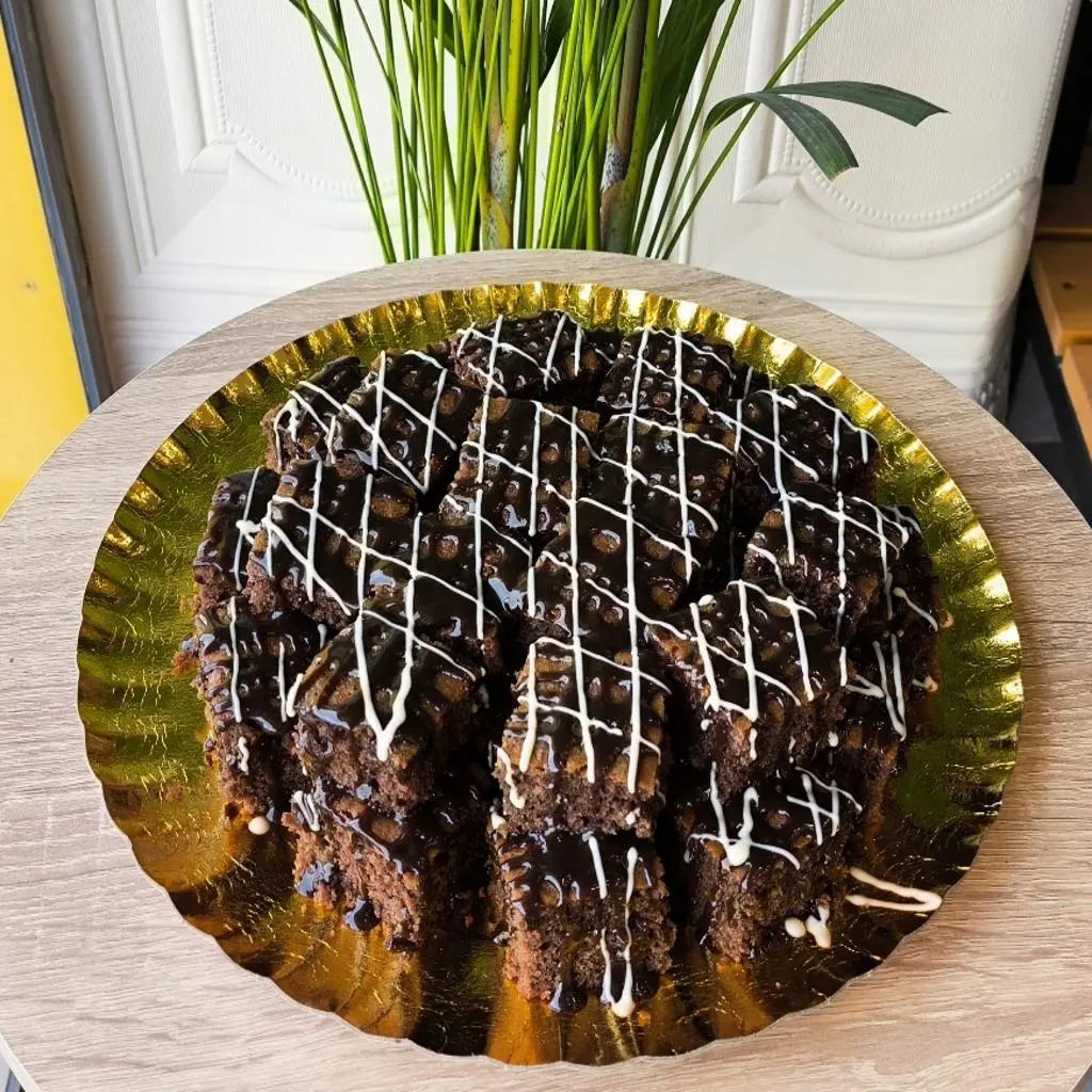 Sliced Chocolate Cake