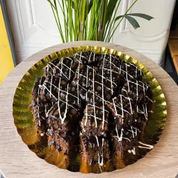 Sliced Chocolate Cake
