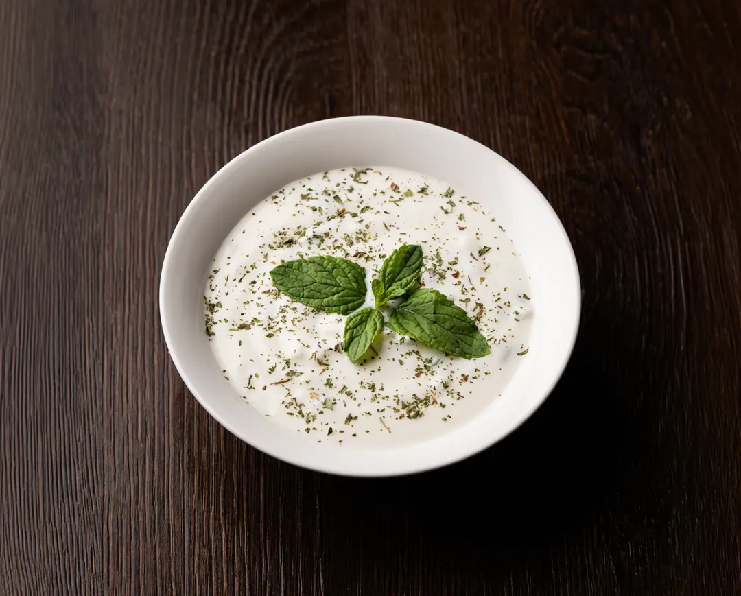Yoghurt with cucumber