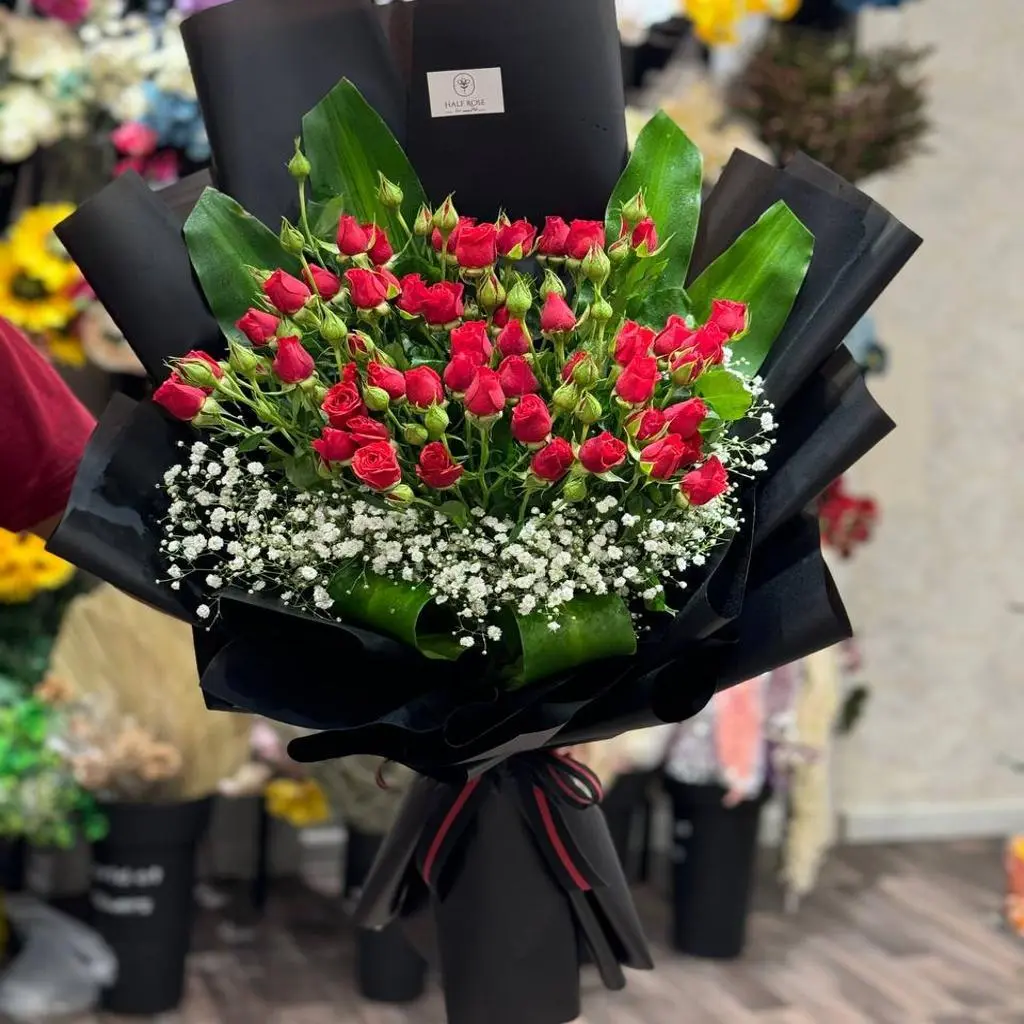 Red Baby Rose Bouquet