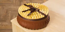 سلة تشوكليت جلد بني