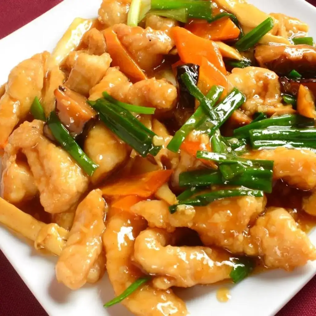 Fish with Black Mushroom and Bamboo Shoots